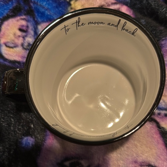 Black Celestial Mug with Moon Design - Picture 3 of 7